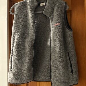 Vineyard Vines Gray Fleece Vest